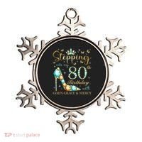 Stepping Into My 80th Birthday With God'S Grace And Mercy Ornament thumb 0