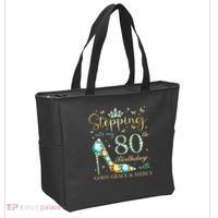 Stepping Into My 80th Birthday With God'S Grace And Mercy Tote Bag thumb 2