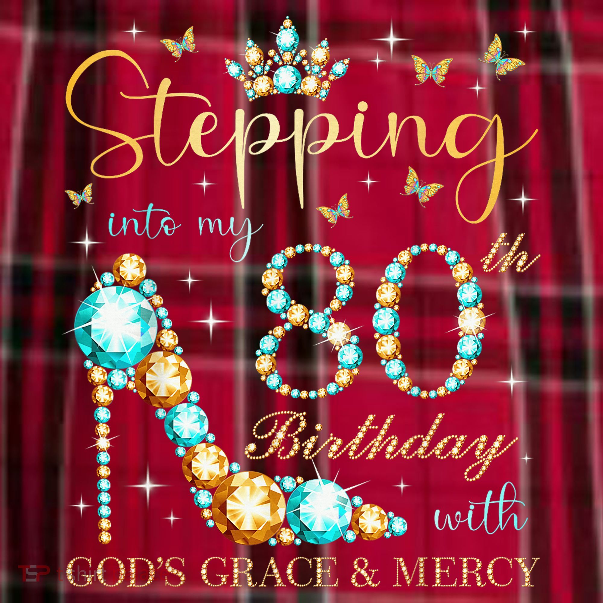 Stepping Into My 80th Birthday With God'S Grace And Mercy Women's Flannel Plaid Pajama Pants