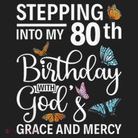 Stepping Into My 80th Birthday With Gods Grace And Mercy Beanie thumb 2