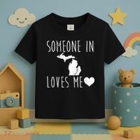 Someone In Michigan Loves Me! Cute State Gift Toddler T-Shirt thumb 3