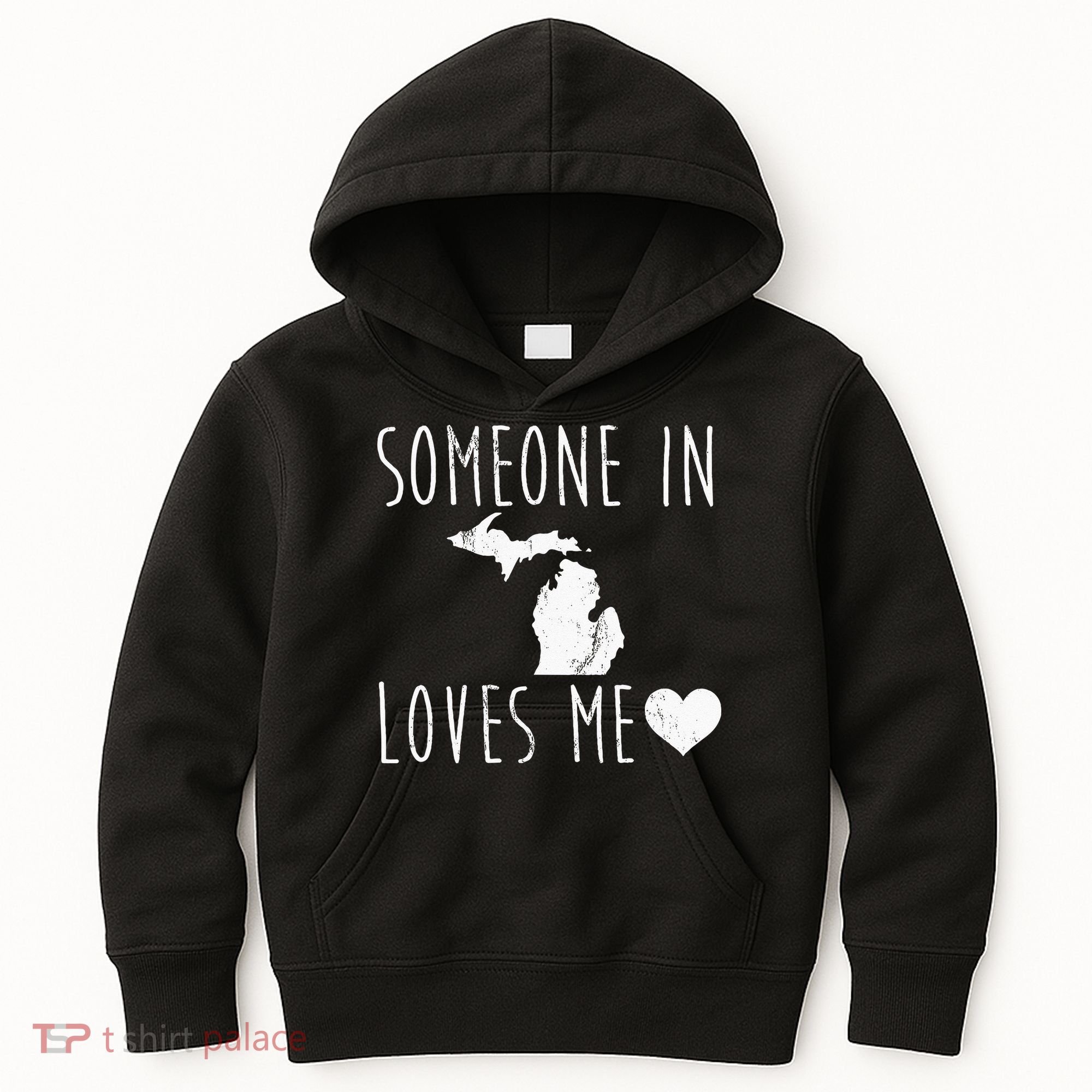 Someone In Michigan Loves Me! Cute State Gift Kids Hoodie