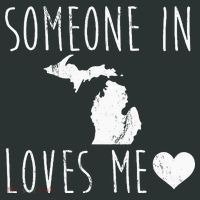 Someone In Michigan Loves Me! Cute State Gift Infant Baby Jersey Bodysuit thumb 2