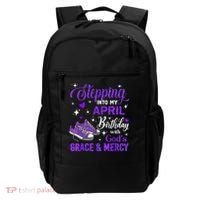 Stepping Into My April Birthday With Gods Grace  Mercy Gift Backpack thumb 0