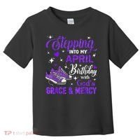 Stepping Into My April Birthday With Gods Grace  Mercy Gift Toddler T-Shirt thumb 0