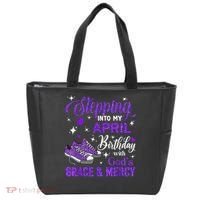 Stepping Into My April Birthday With Gods Grace  Mercy Gift Tote Bag thumb 0