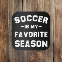 Soccer Is My Favorite Season Coaster thumb 0