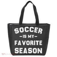 Soccer Is My Favorite Season Tote Bag thumb 0