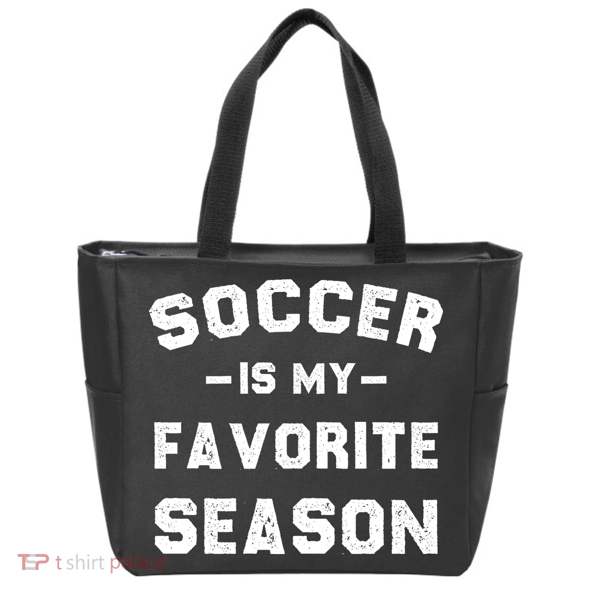Soccer Is My Favorite Season Tote Bag
