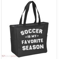 Soccer Is My Favorite Season Tote Bag thumb 2