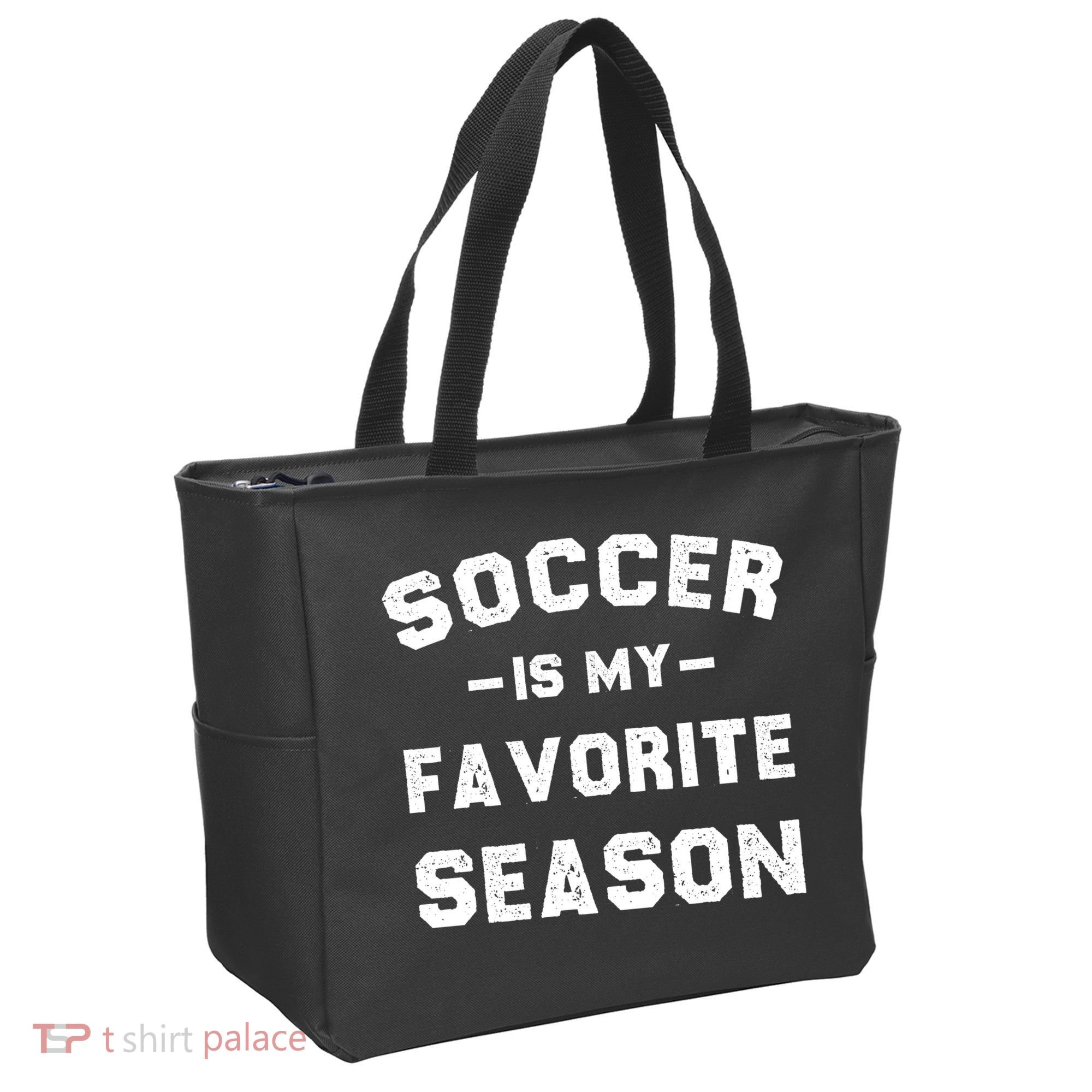 Soccer Is My Favorite Season Tote Bag