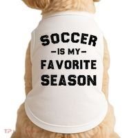 Soccer Is My Favorite Season Doggie Tank thumb 0