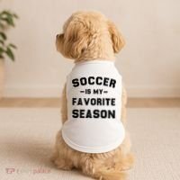 Soccer Is My Favorite Season Doggie Tank thumb 2