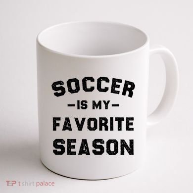 Soccer Is My Favorite Season Coffee Mug back