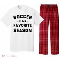 Soccer Is My Favorite Season Pajama Set thumb 0