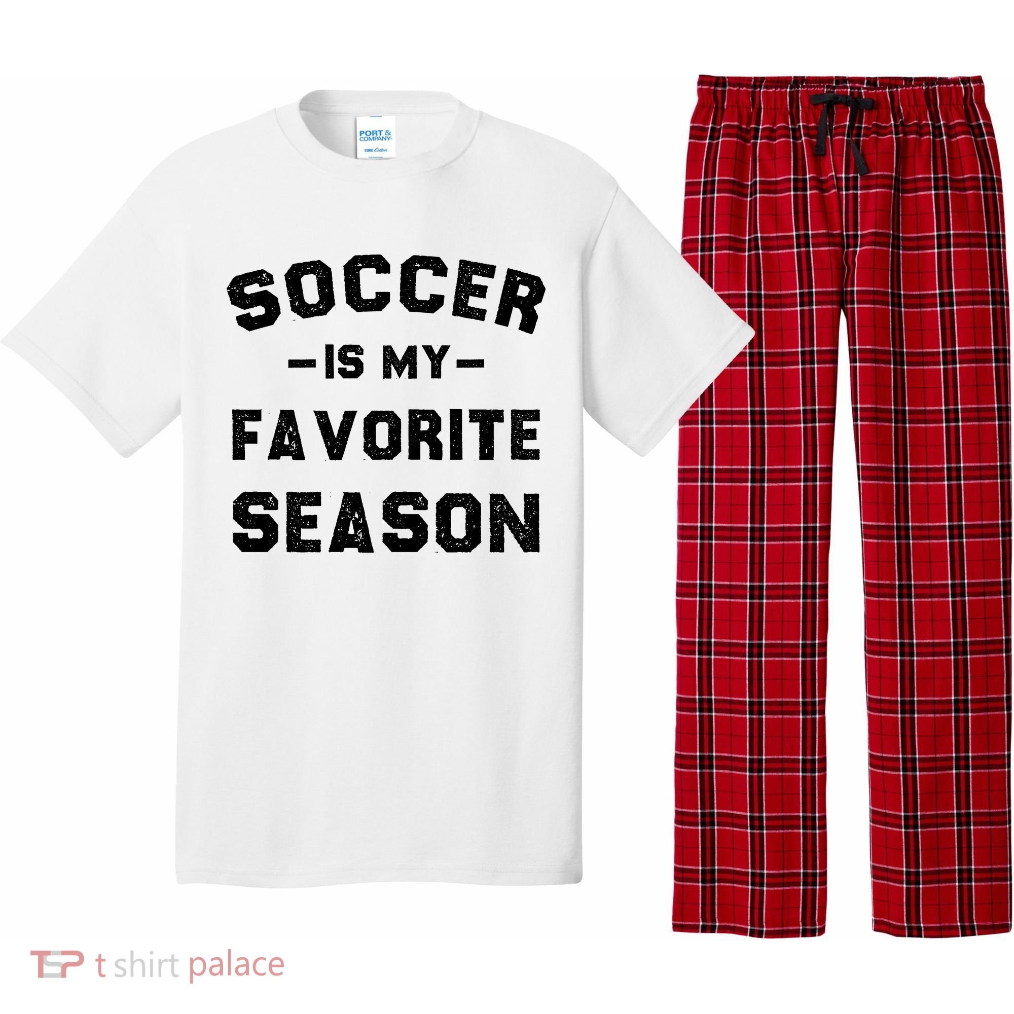 Soccer Is My Favorite Season Pajama Set