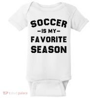 Soccer Is My Favorite Season Baby Bodysuit thumb 0