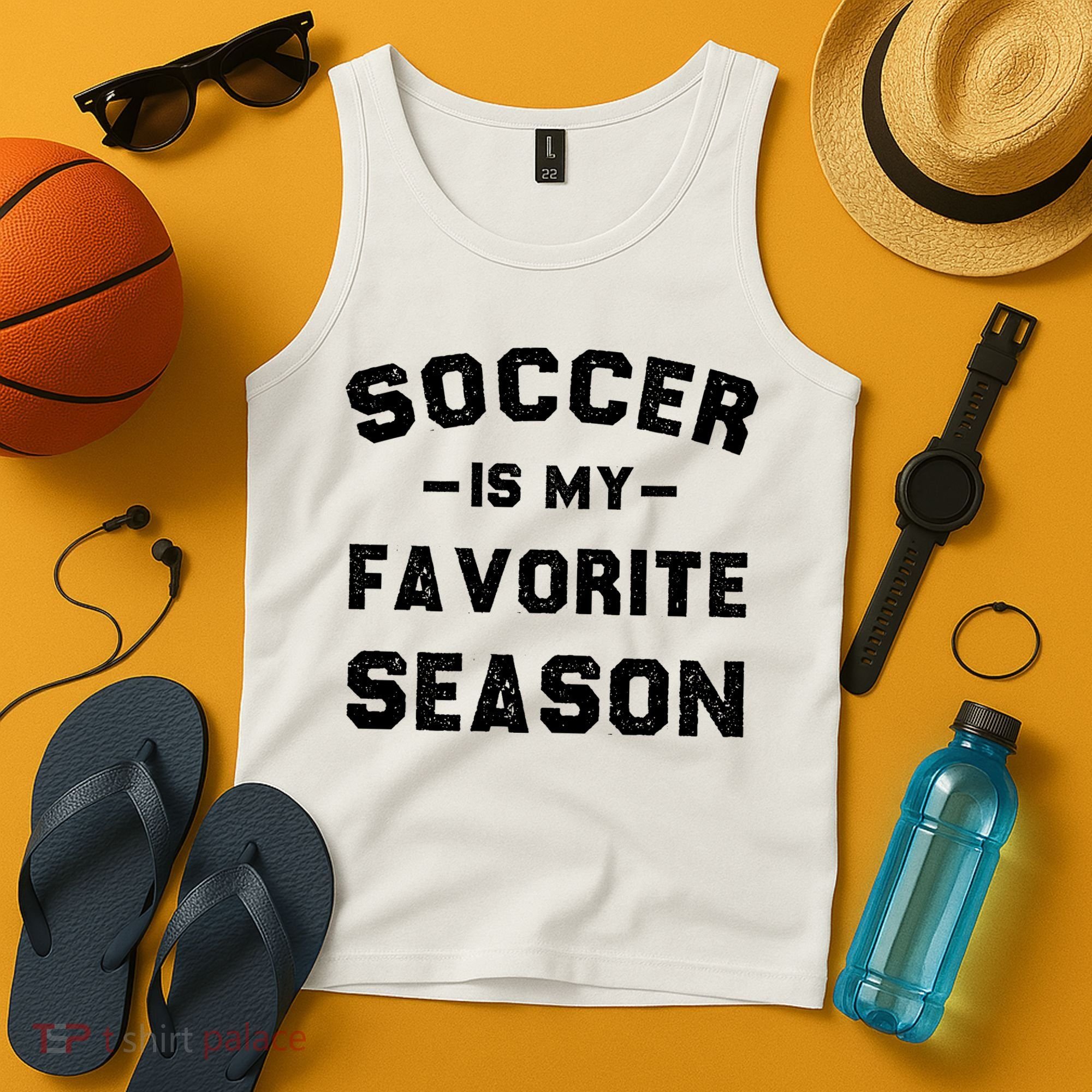 Soccer Is My Favorite Season Tank Top