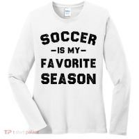 Soccer Is My Favorite Season Women's Long Sleeve Shirt thumb 0