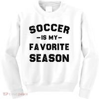 Soccer Is My Favorite Season Kids Sweatshirt thumb 0
