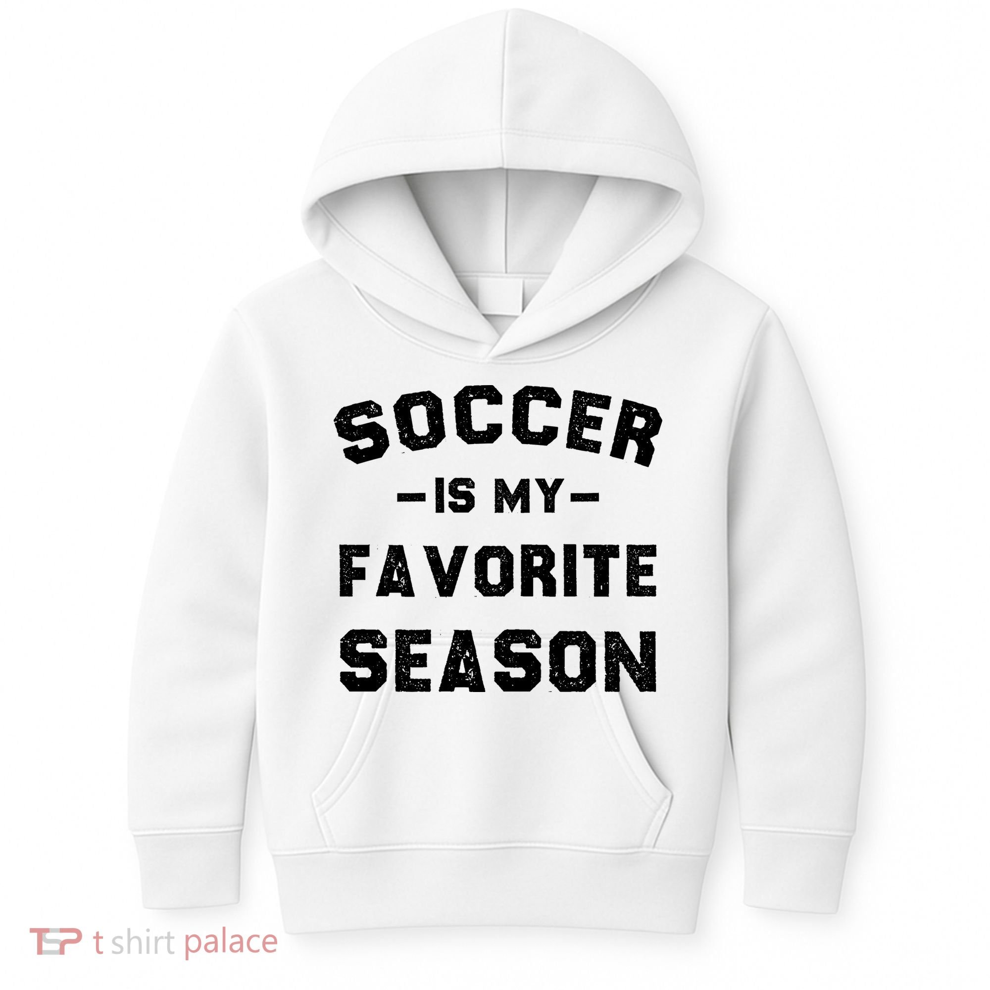 Soccer Is My Favorite Season Kids Hoodie
