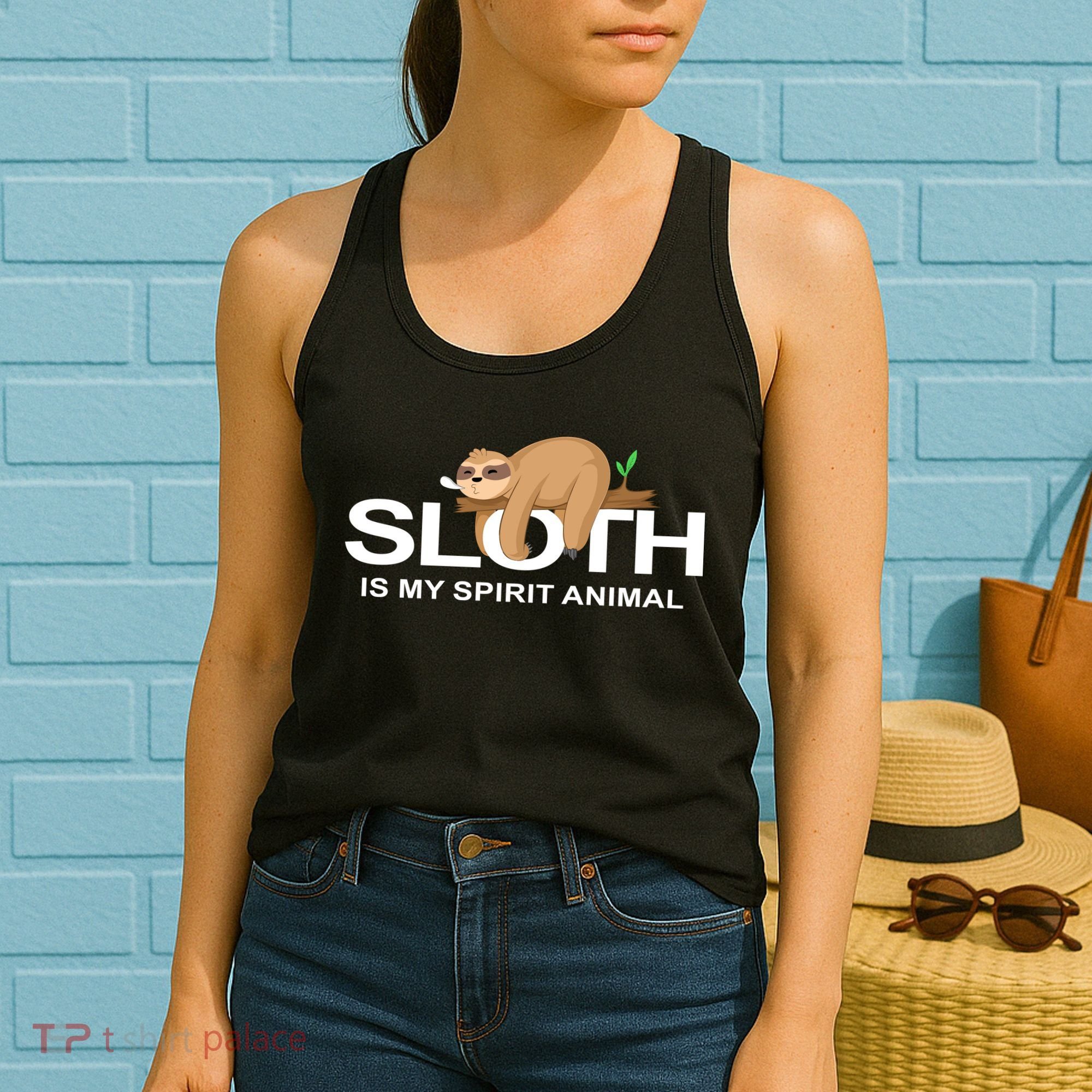 SLOTH IS MY SPIRIT ANIMAL Women's Tank Top