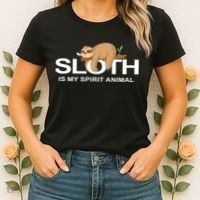 SLOTH IS MY SPIRIT ANIMAL Women's T-Shirt thumb 2