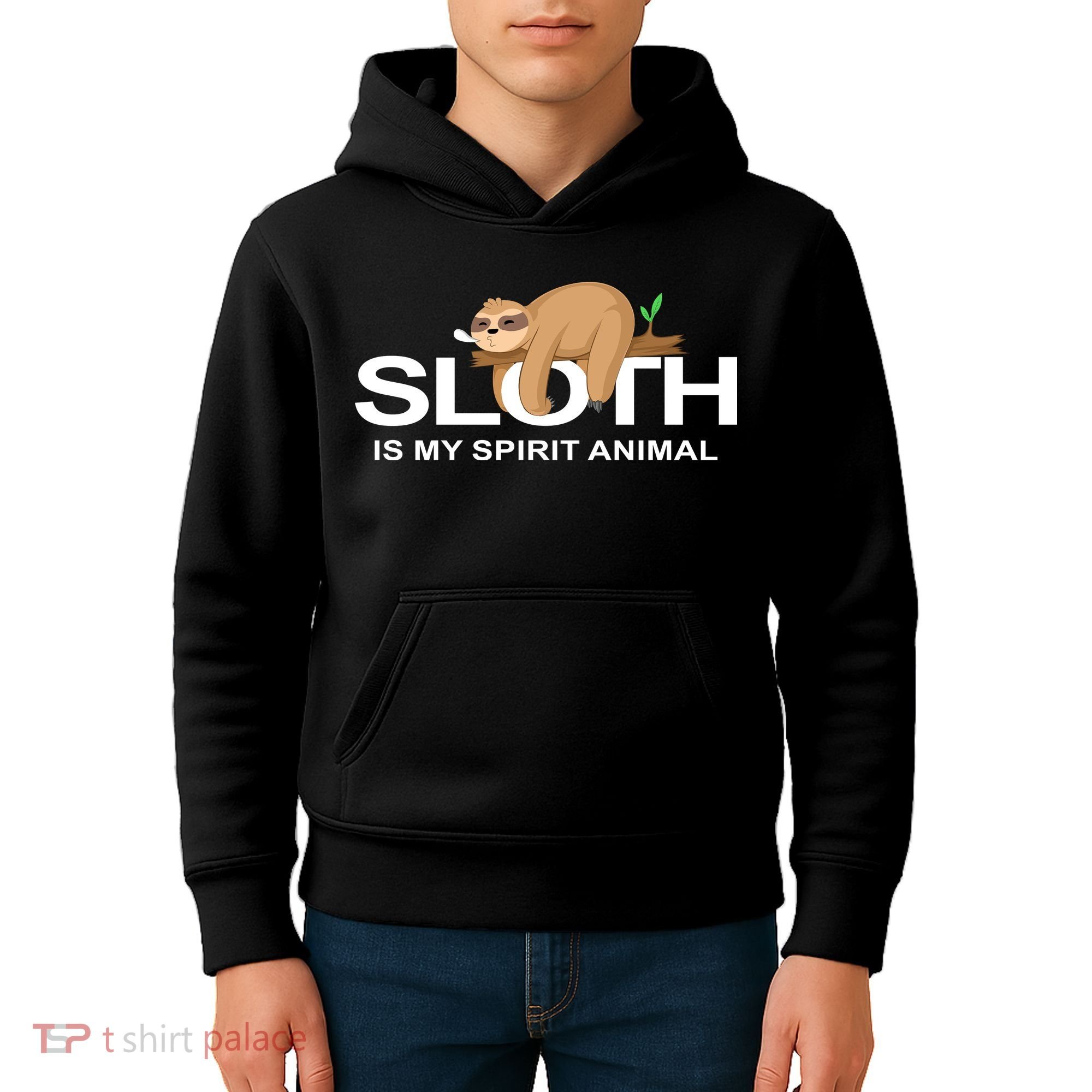 SLOTH IS MY SPIRIT ANIMAL Kids Hoodie
