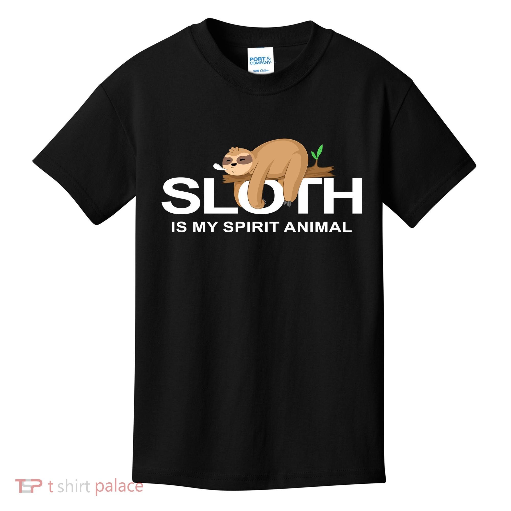 SLOTH IS MY SPIRIT ANIMAL Kids T-Shirt