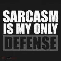 Sarcasm Is My Only Defense Doggie Tank thumb 4