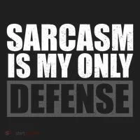 Sarcasm Is My Only Defense Tumbler thumb 3