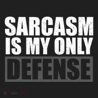 Sarcasm Is My Only Defense Golf Towel thumb 3