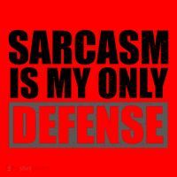 Sarcasm Is My Only Defense Santa Hat thumb 1