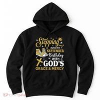 Stepping Into My September Birthday Sneakers Hoodie thumb 0