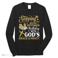 Stepping Into My September Birthday Sneakers Long Sleeve Shirt thumb 0