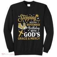 Stepping Into My September Birthday Sneakers Sweatshirt thumb 0
