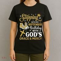 Stepping Into My September Birthday Sneakers T-Shirt thumb 4