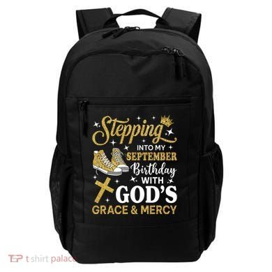 Stepping Into My September Birthday Sneakers Backpack
