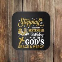 Stepping Into My September Birthday Sneakers Coaster thumb 0