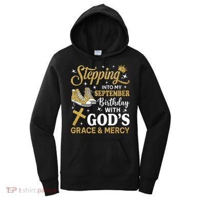 Stepping Into My September Birthday Sneakers Women's Hoodie