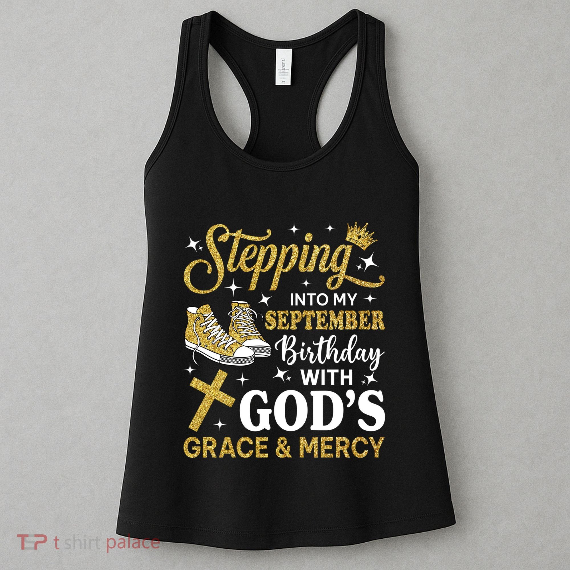 Stepping Into My September Birthday Sneakers Women's Tank Top