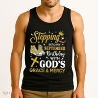 Stepping Into My September Birthday Sneakers Tank Top thumb 3