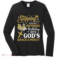 Stepping Into My September Birthday Sneakers Women's Long Sleeve Shirt thumb 0