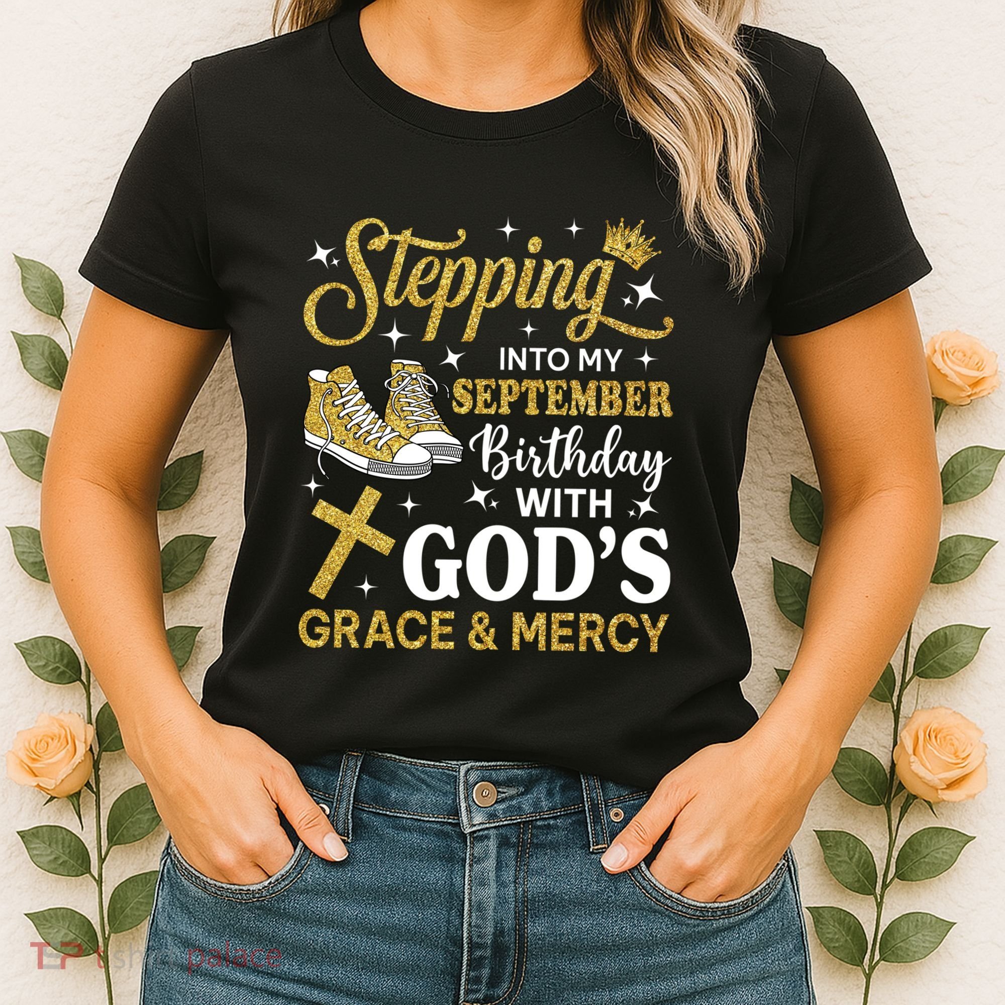 Stepping Into My September Birthday Sneakers Women's T-Shirt