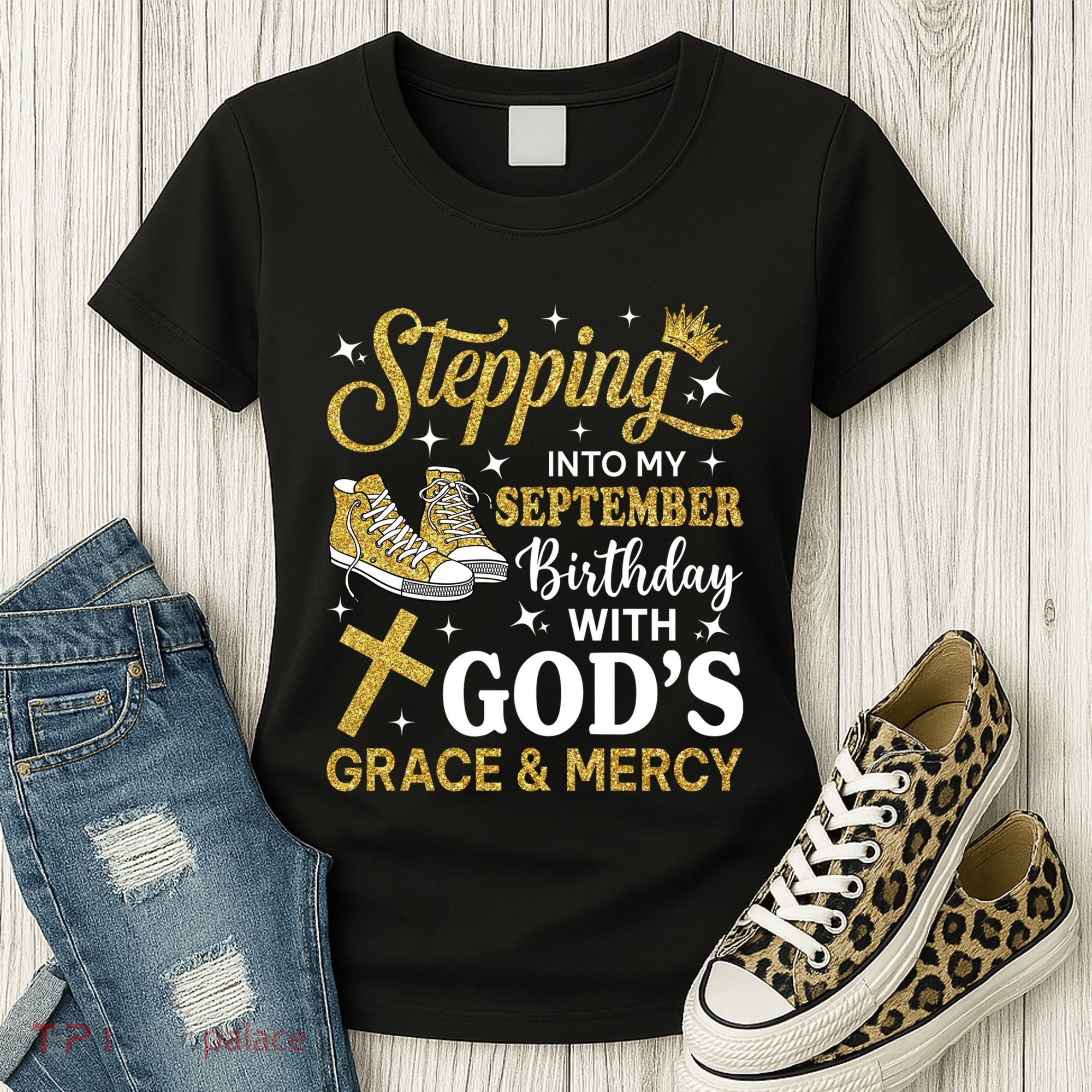 Stepping Into My September Birthday Sneakers Women's T-Shirt
