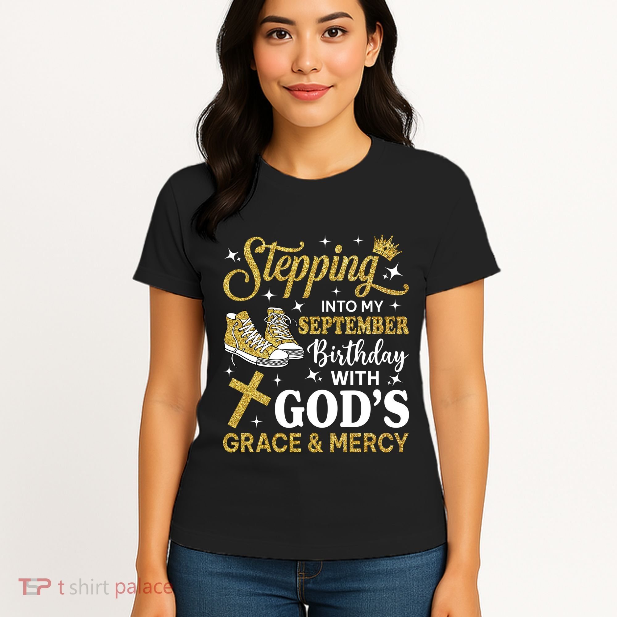 Stepping Into My September Birthday Sneakers Women's T-Shirt