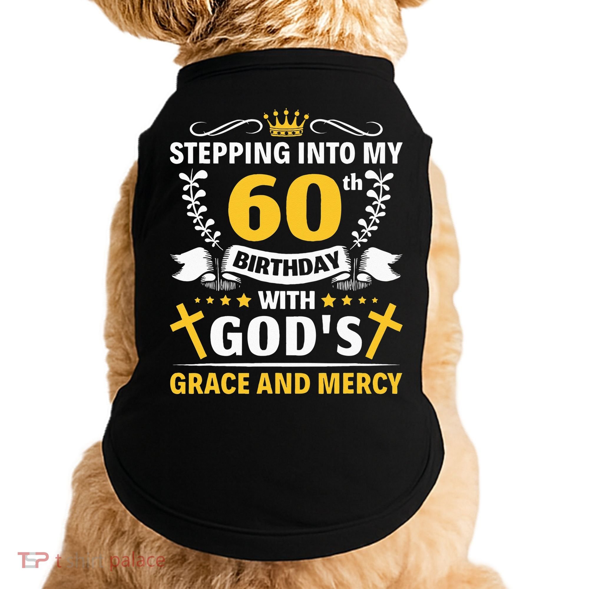 Stepping into my 60th birthday with gods grace and mercy Doggie Tank
