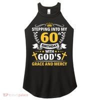 Stepping into my 60th birthday with gods grace and mercy Women's Perfect Tri Rocker Tank thumb 0