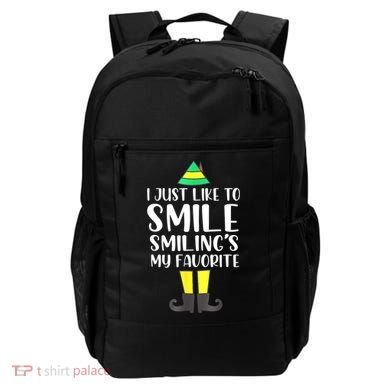 Smiling Is My Favorite Christmas Elf Buddy Backpack