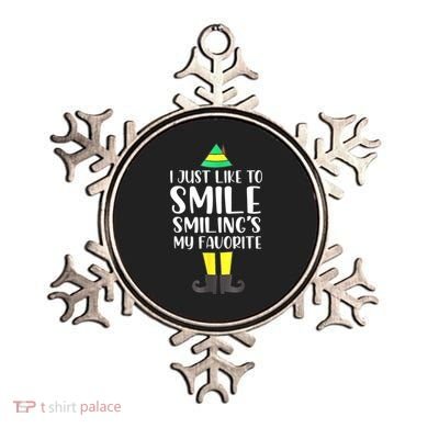 Smiling Is My Favorite Christmas Elf Buddy Ornament